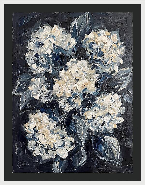 White Hydrangea Blossoms