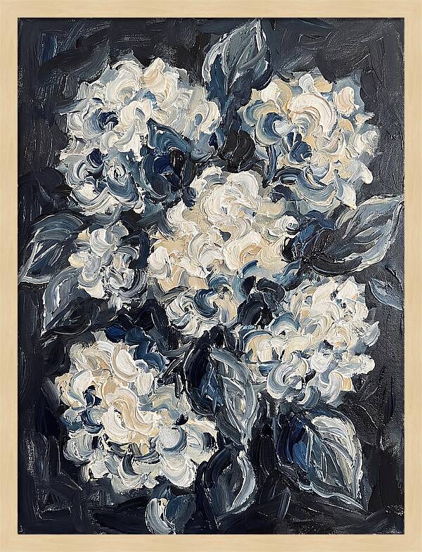 White Hydrangea Blossoms