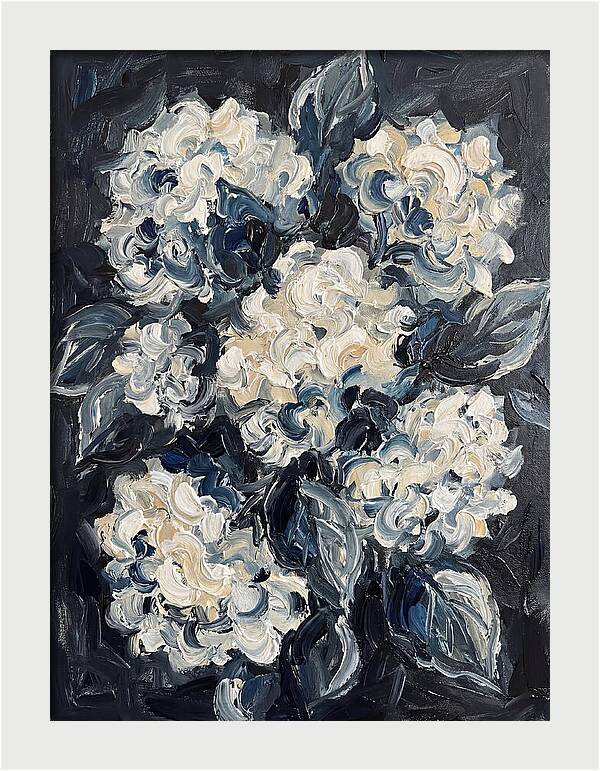 White Hydrangea Blossoms