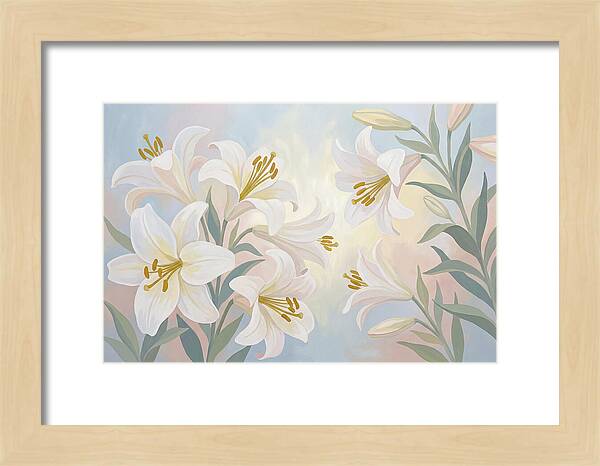 White Lilies In Soft Light