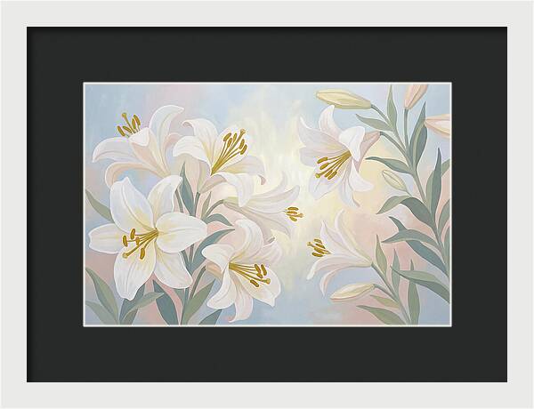 White Lilies In Soft Light