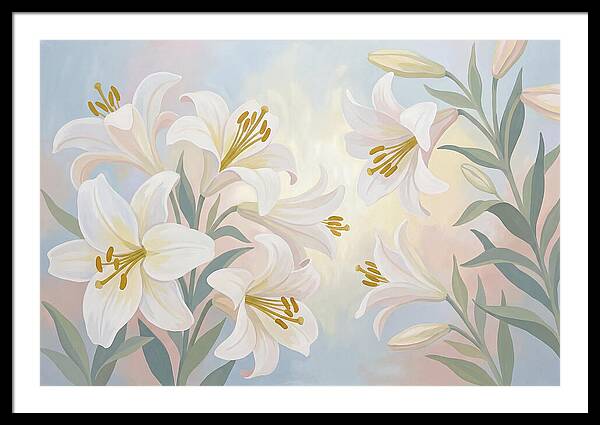White Lilies In Soft Light