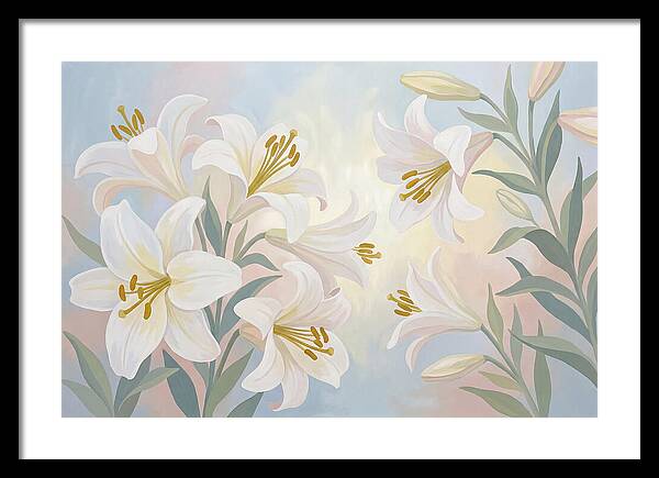 White Lilies In Soft Light