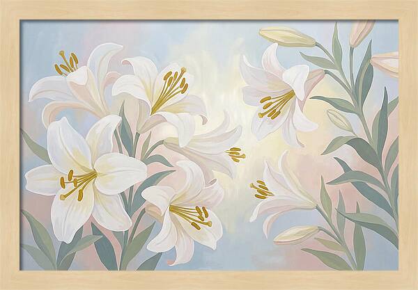 White Lilies In Soft Light