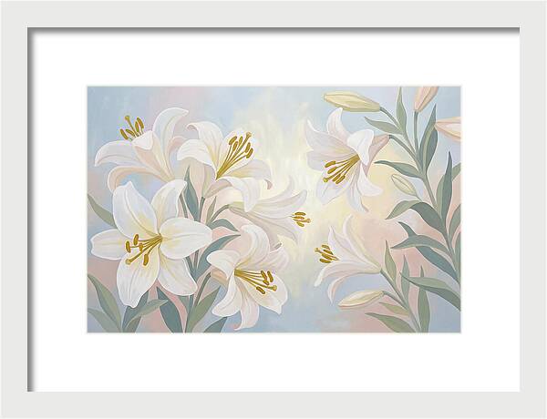 White Lilies In Soft Light