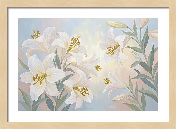 White Lilies In Soft Light