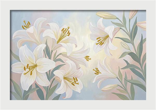 White Lilies In Soft Light