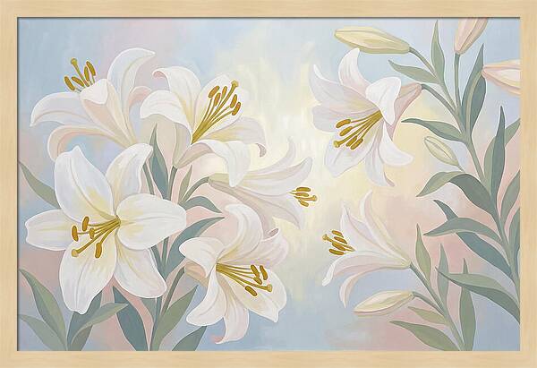 White Lilies In Soft Light