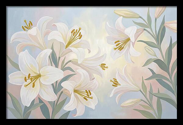 White Lilies In Soft Light