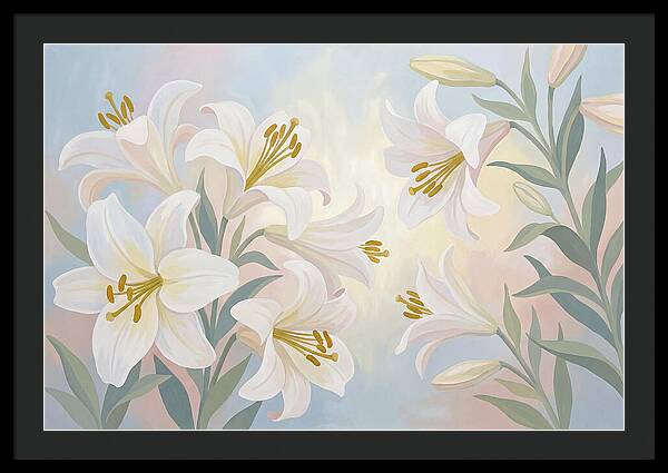 White Lilies In Soft Light