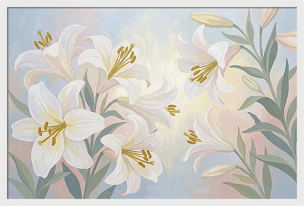 White Lilies In Soft Light