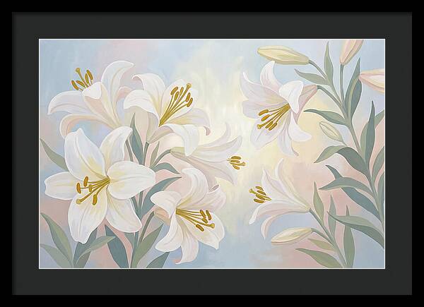 White Lilies In Soft Light