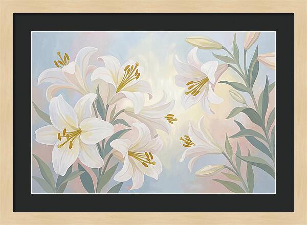 White Lilies In Soft Light