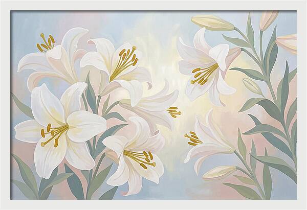 White Lilies In Soft Light