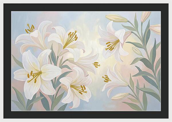 White Lilies In Soft Light