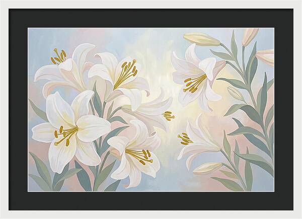 White Lilies In Soft Light
