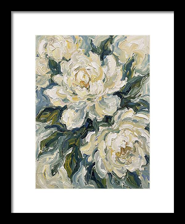 White Peonies In Bloom