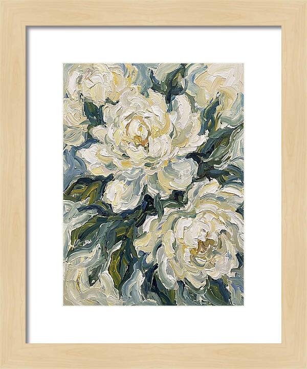 White Peonies In Bloom