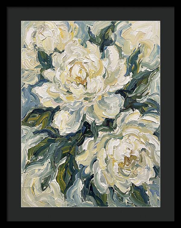 White Peonies In Bloom