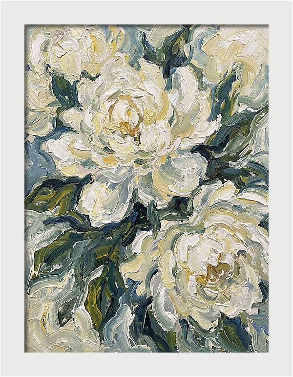 White Peonies In Bloom