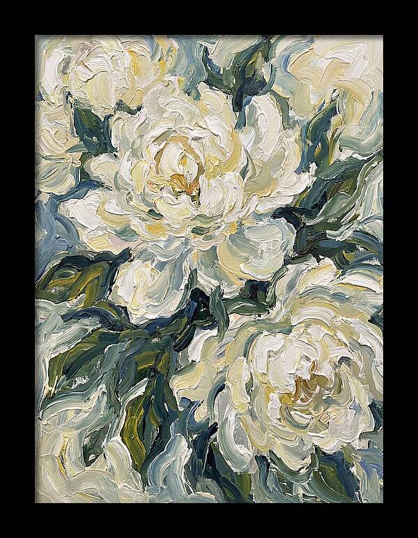 White Peonies In Bloom