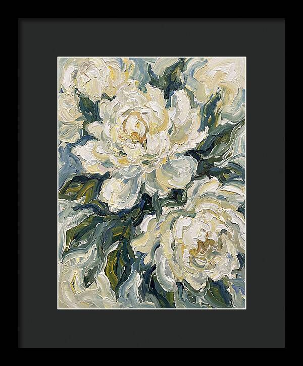 White Peonies In Bloom