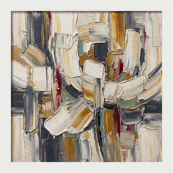 White Peony In Abstract Form