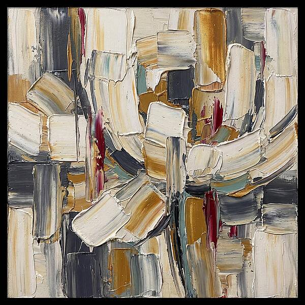 White Peony In Abstract Form