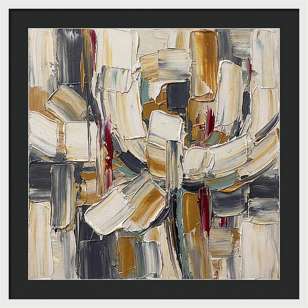 White Peony In Abstract Form