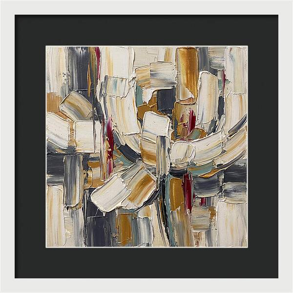 White Peony In Abstract Form