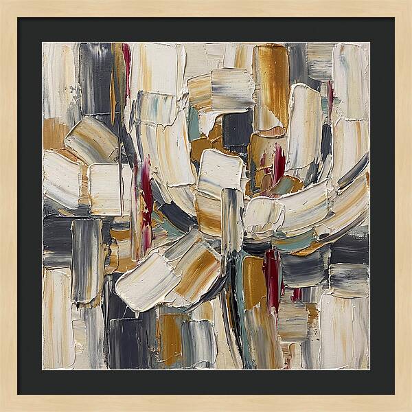 White Peony In Abstract Form