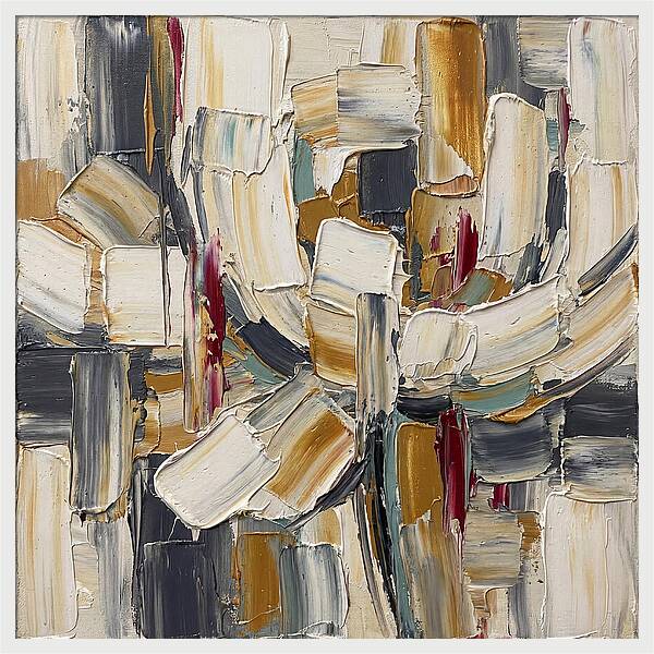 White Peony In Abstract Form