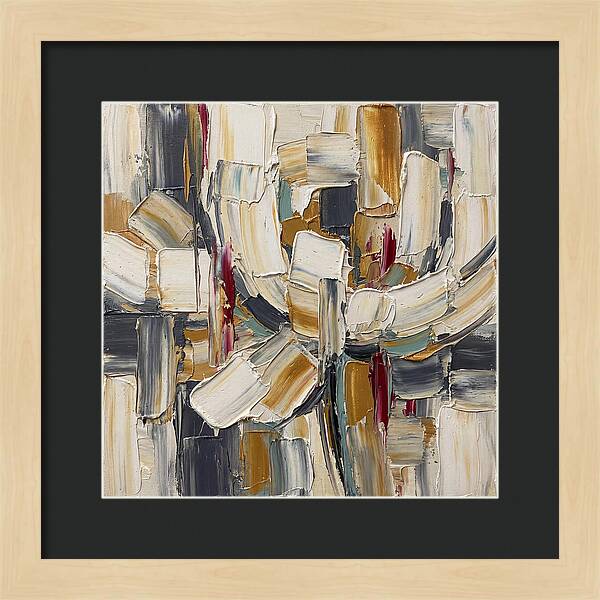 White Peony In Abstract Form