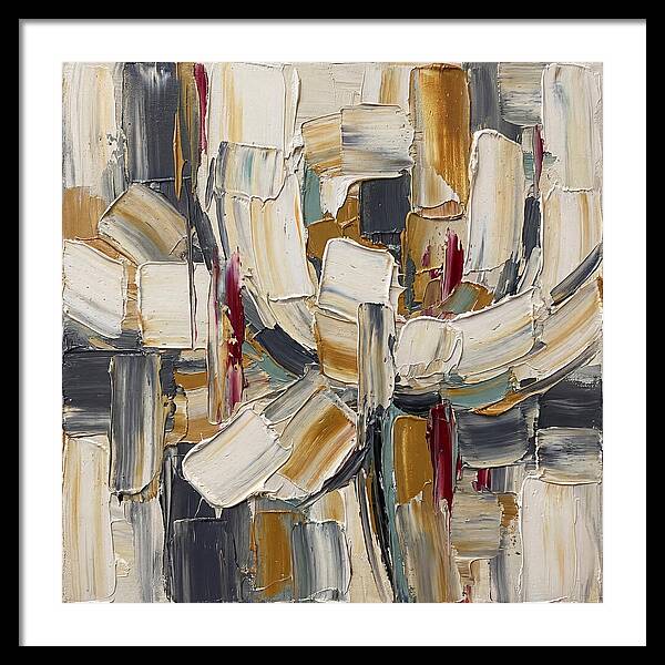 White Peony In Abstract Form