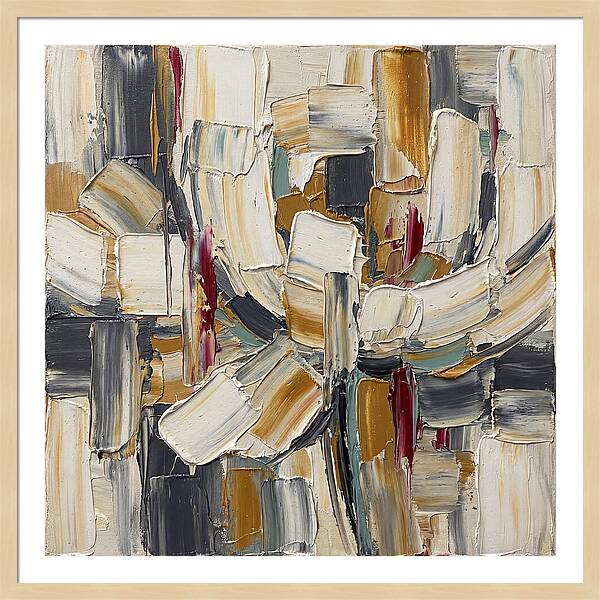 White Peony In Abstract Form