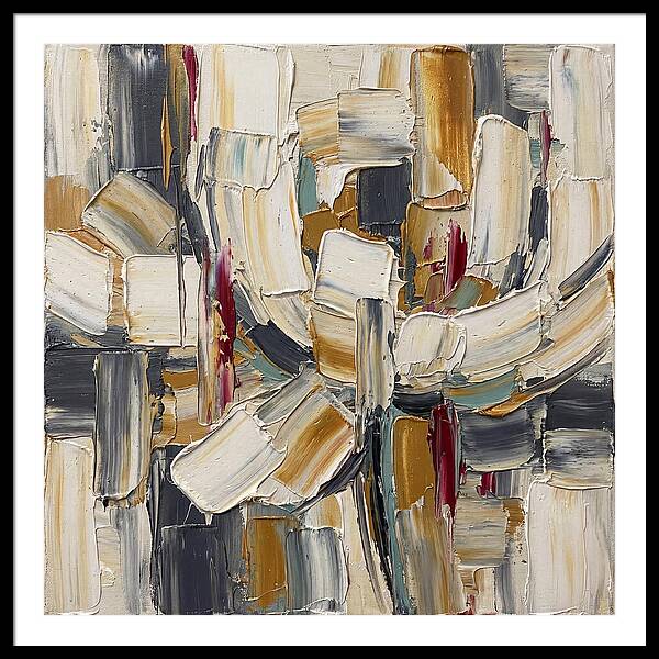 White Peony In Abstract Form
