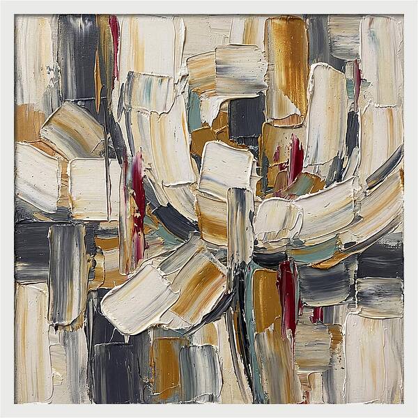 White Peony In Abstract Form