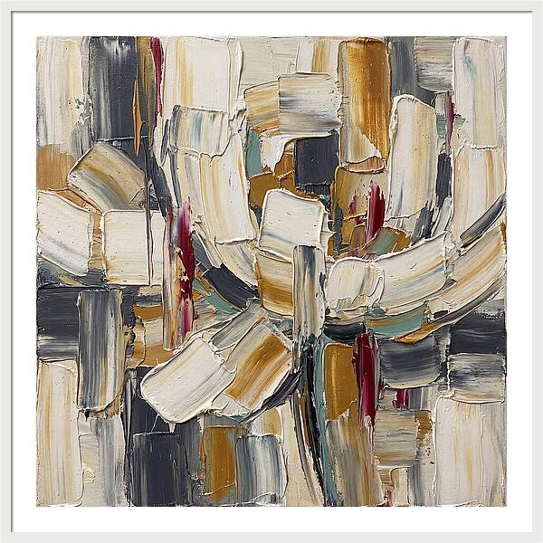 White Peony In Abstract Form