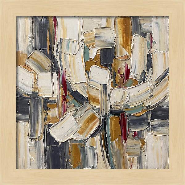 White Peony In Abstract Form