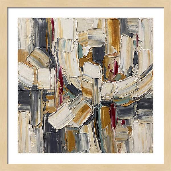 White Peony In Abstract Form