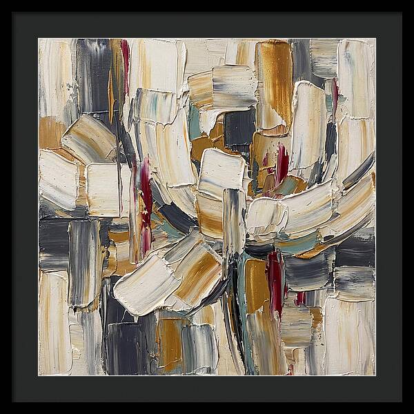 White Peony In Abstract Form