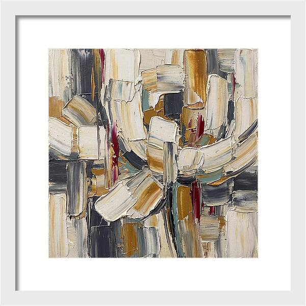White Peony In Abstract Form