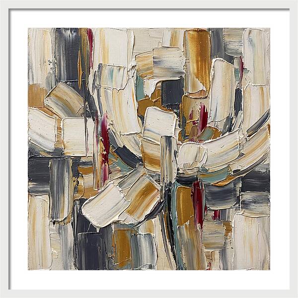 White Peony In Abstract Form