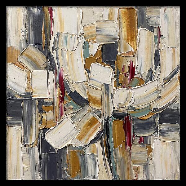 White Peony In Abstract Form