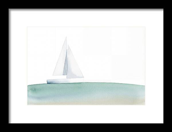 White Sailboat Serenity