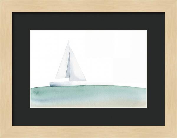 White Sailboat Serenity