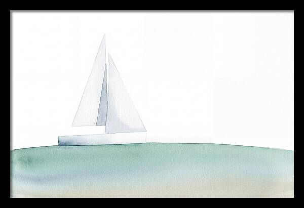 White Sailboat Serenity