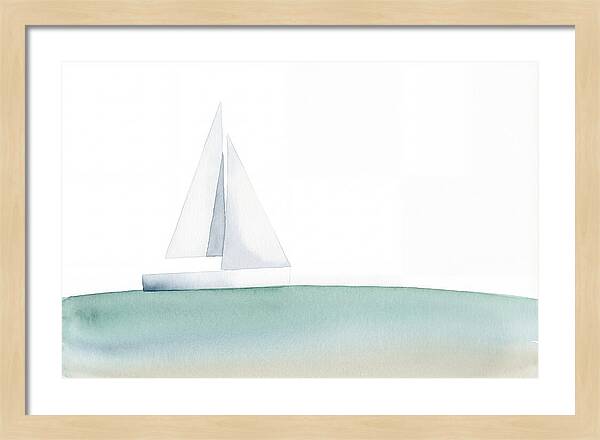 White Sailboat Serenity