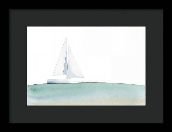 White Sailboat Serenity