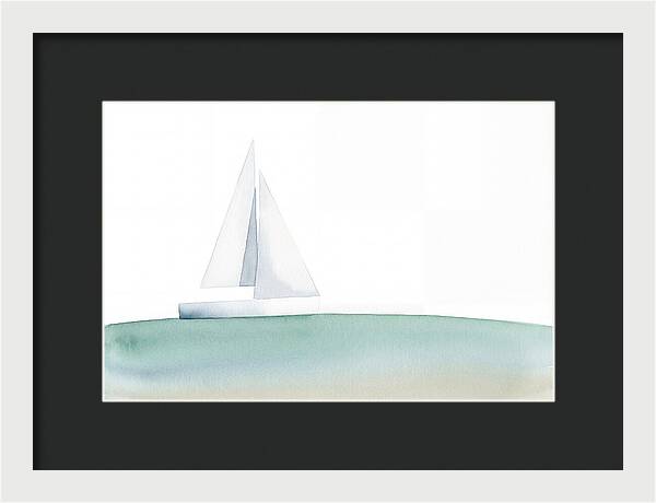 White Sailboat Serenity